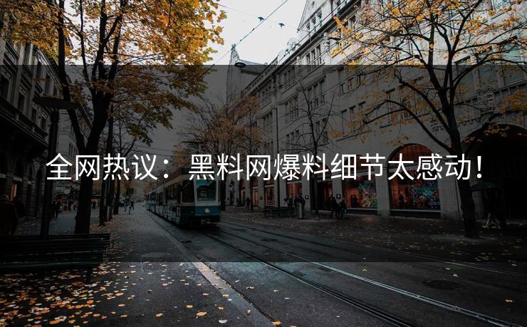 全网热议：黑料网爆料细节太感动！