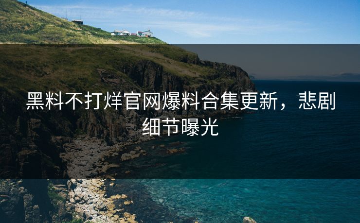 黑料不打烊官网爆料合集更新，悲剧细节曝光